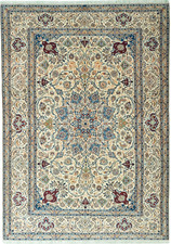 Tapis persan Nain 9 LA avec soie - Très fin 300 x 210 cm excellent état - beige