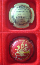 Capsules de champagne POREAUX J.L. N° 1 + PORTIER VIRGILE N° 19