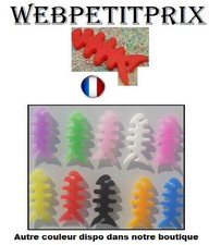 ENROULEUR - ROUGE - FILS CASQUE ÉCOUTEURS POISSON -  NEUF