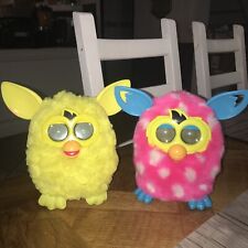 Lot 2 Furby Boom  Sunny  Rose Pois Blanc Et Jaune Hasbro