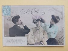 CPA Ste CATHERINE 1905 à Germaine LECOURT ou VICOMTESSE de ROQUEPINE à LERNÉ