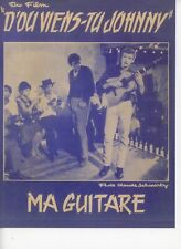 Johnny Hallyday  Partition "Ma guitare"   R@RE
