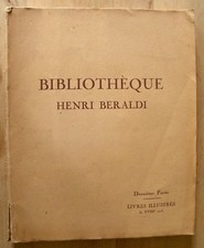 Vente Bibliothèque Henri BERALDI  livre18ème siècle 2ème partie 1934