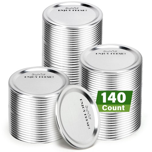 140 counts canning lids - 140,