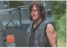 PROMO * RARE*PHOTO 15X21 DEDICACEE PAR NORMAN REEDUS
