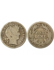 Etats Unis d'Amérique Dime Argent, Barber - 1900 Philadelphie
