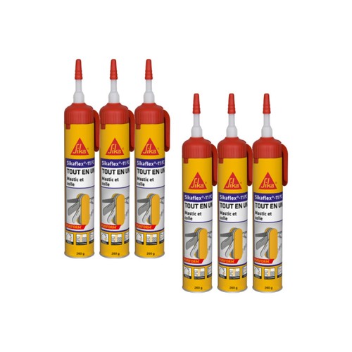 Lot mastics colle - de, 6