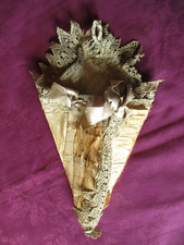 Porte-bouquet ou vide-poche mural ancien XIX pour document