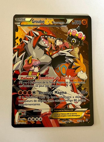 Carte pokémon groudon de - groudon, ex