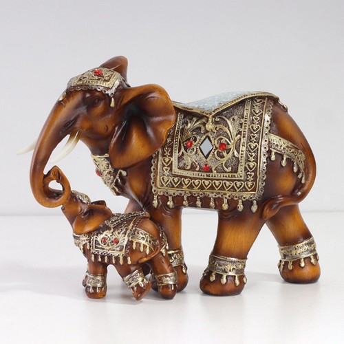 Statue éléphants maman et - statue, d'éléphants