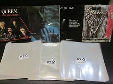 100 POCHETTES plastiques DISQUES VINYLES 33 TOURS