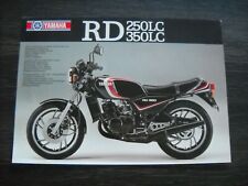 CATALOGUE BROCHURE MOTOS YAMAHA RD 250 LC - RD 350 + GAMME ET LISTE DE PRIX 1977