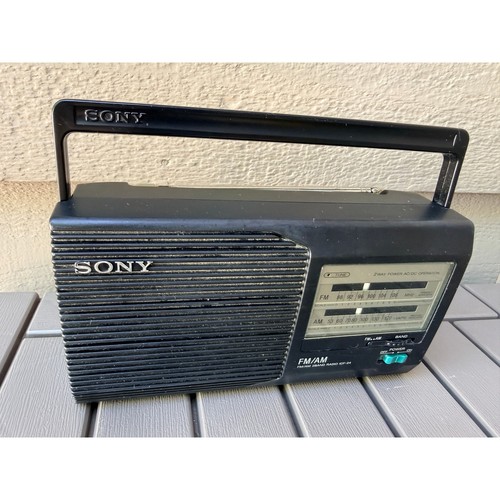 Sony icf portable am - icf-24, fm
