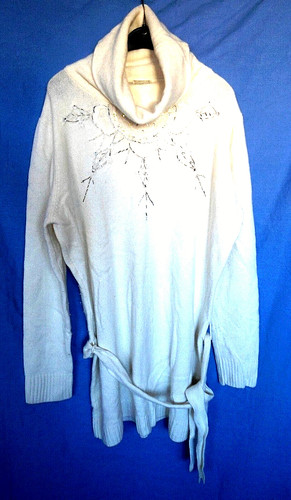 Beau pull tunique neuf - beau, blanc