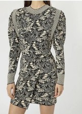 Robe Zara jacquard écru et