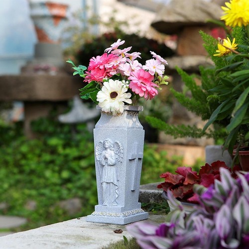Vase funéraire résine - funéraire,