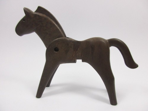 Playmobil cheval marron foncé - cheval,