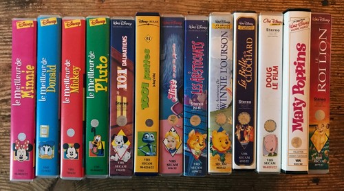 Lot vhs walt - disney,
