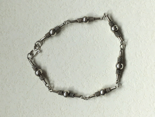 Ancien bracelet argent massif - bracelet,