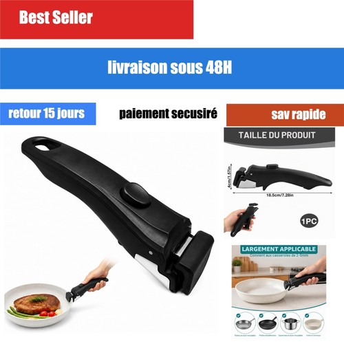 Poignée amovible casserole