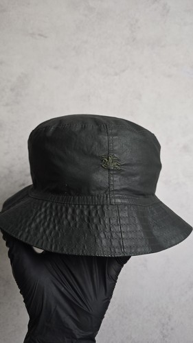 Burberry rain bucket hat black - burberry,