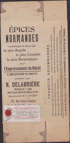 Boite publicitaire ancienne - ancienne, en