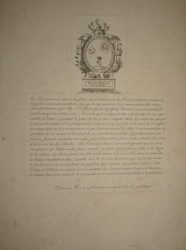 Gravure xviii blason - gravure,