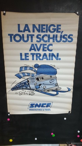 Affiche sncf pour vacances - affiche,