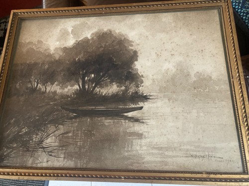 Leon zeytline encre lavis - leon,