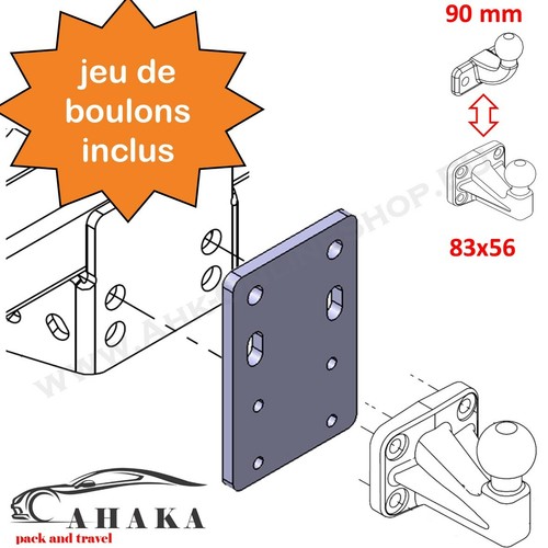 Plaque adaptation rehausse - d'adaptation,