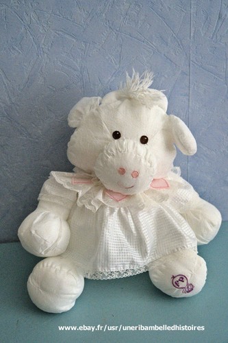 Vache blanche doudou - blanche, puffalump