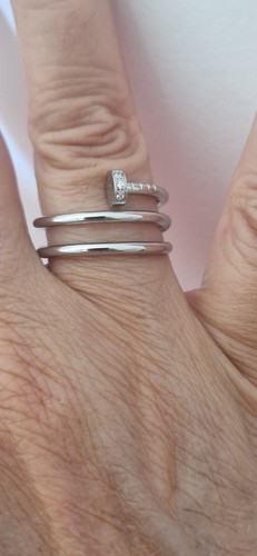 Bague réglable forme clou - réglable, en