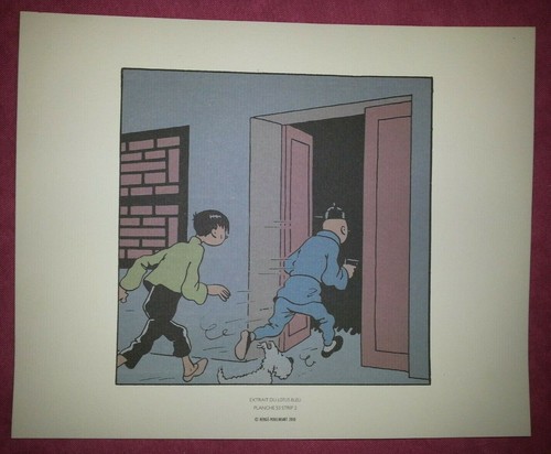 Planches dessin tintin litho - dessin,