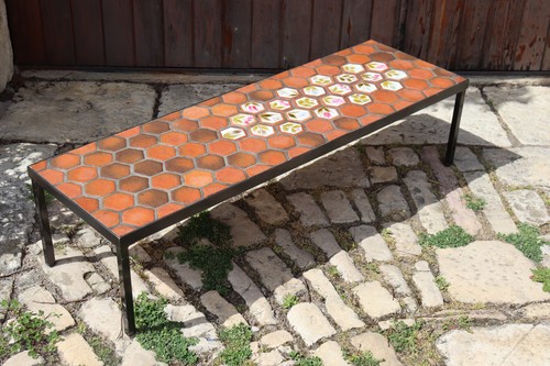 Table basse céramique - , vintage