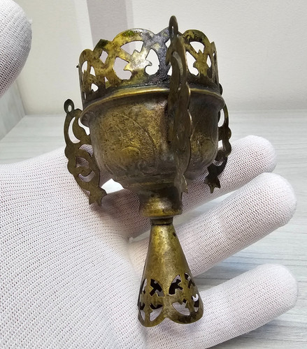 Ancienne lampe pétrole - ancienne, à