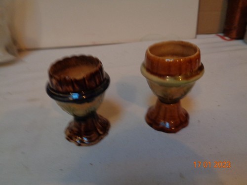 Rare deux coquetiers barbotine - deux,
