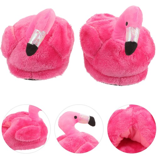 Flamant rose pantoufles - flamant,