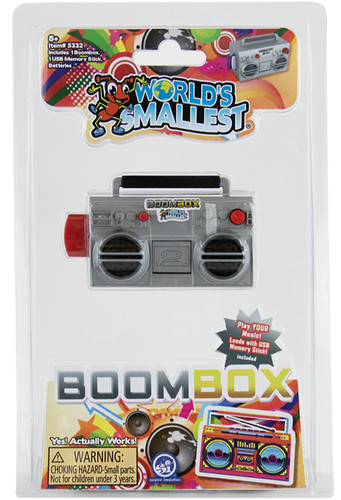 Worlds smallest boom box with - worlds,