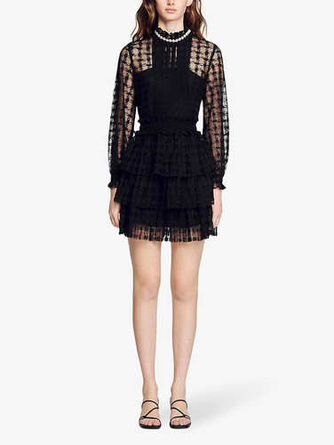 Sandro women black beaded - sandro, women's