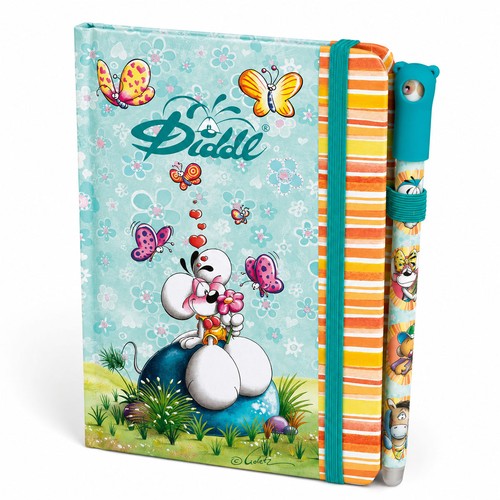 Carnet stylo diddl bleu - carnet,