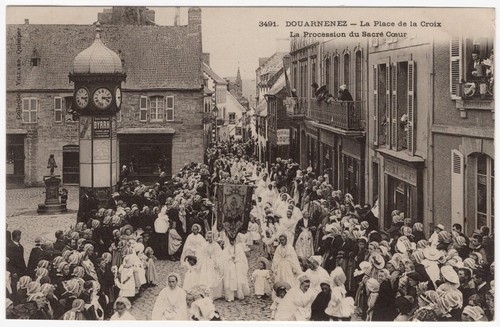 Cpa douarnenez la place - 29,
