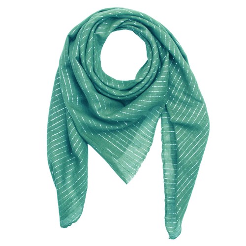 Echarpe coton vert - en,