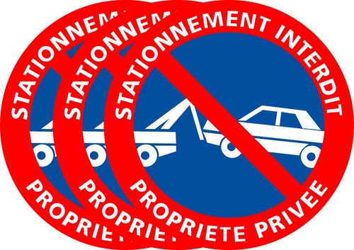 Sticker 15cm stationnement - sticker,