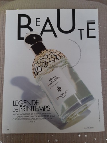 Publicité papier parfum - publicité,