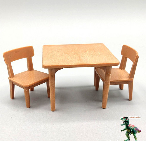 Table chaises playmobil - table,