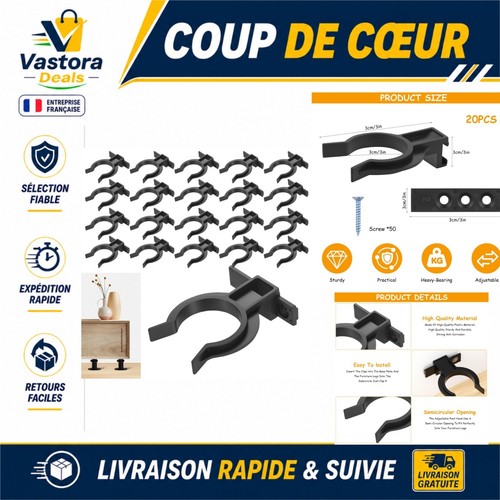 Clips fixation plinthe - fixation,