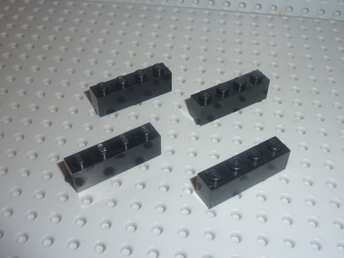 Lego black brick - black, 1x4