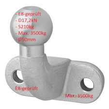 Rotule 3,5t Attelage de Remorque Couplage Boule Attelage à Boule Tracteur E8 ´