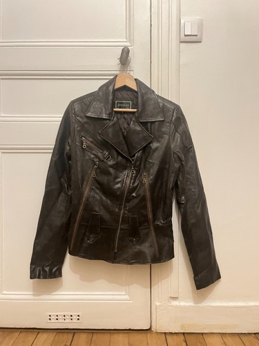 Veste cuir femme intuition - cuir,