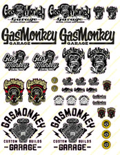 Stickers gas monkey scale - rc,
